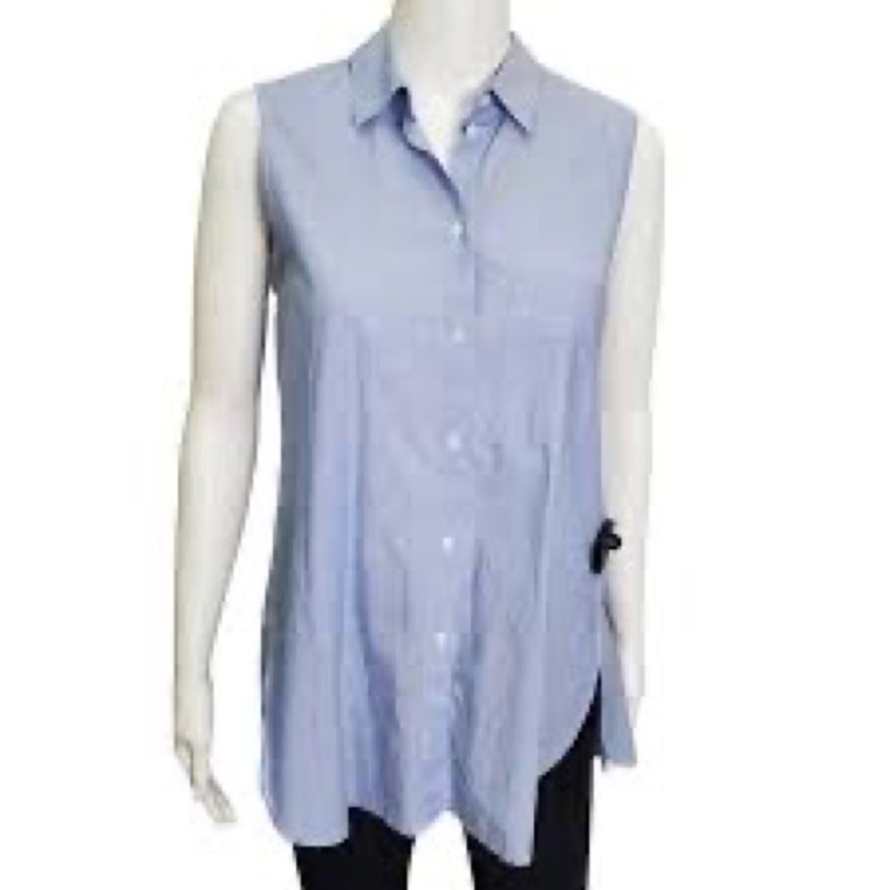 Madewell sleeveless button down top